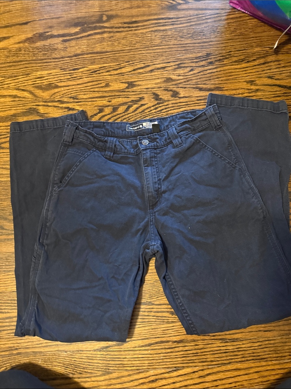 Carhartt Dark Navy Relaxed Fit Pants